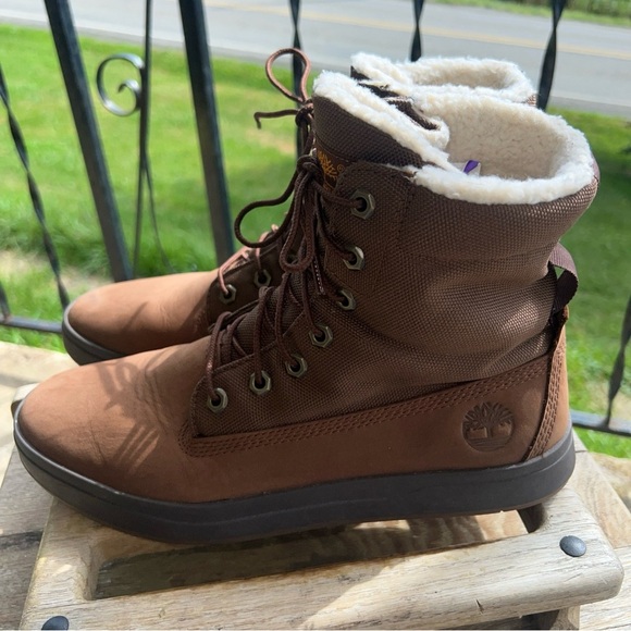 Timberland Mens Size 10 Davis Square Roll Top Mid Brown Chukka Boots #A2K9R main image 9